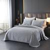 Crystal Velvet 3-Piece Quilted Bedding Set, European Minimalist Luxury Bedspread, Anti-Static Winter Blanket Soft Comforter