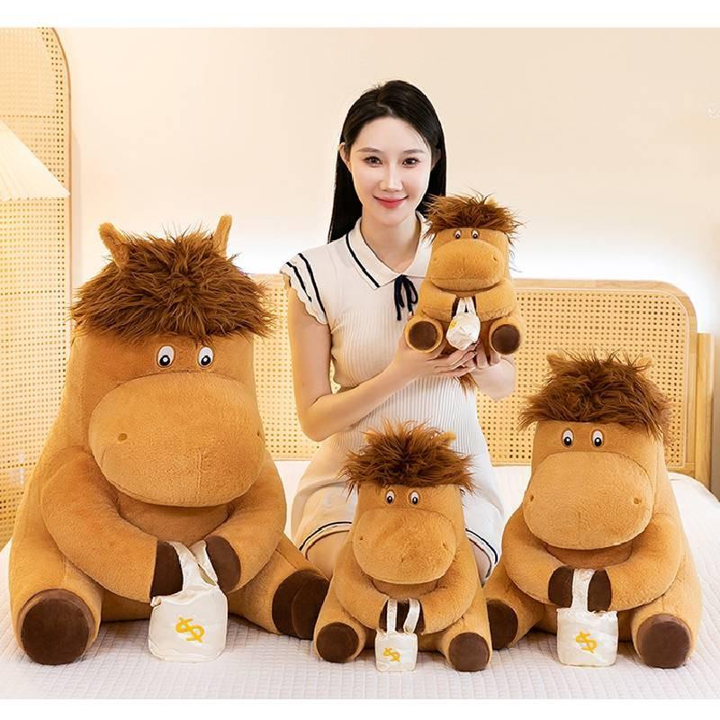Pony Working Plush Toy Soft Cute Doll Girl Kid Room Decoration Gift Birthday