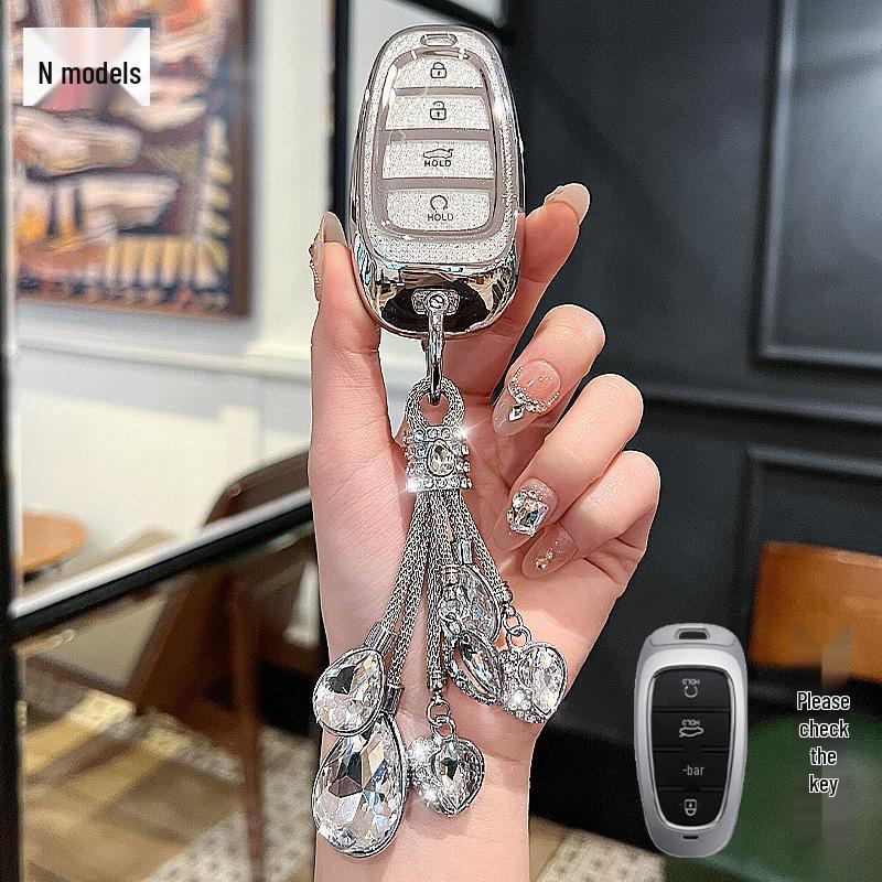 Tucson L Key Cover for Hyundai Elite Luxury Edition - Crystal Screen Style