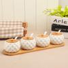 Qianxing Ceramic Spice Jar & Oil Bottle Set