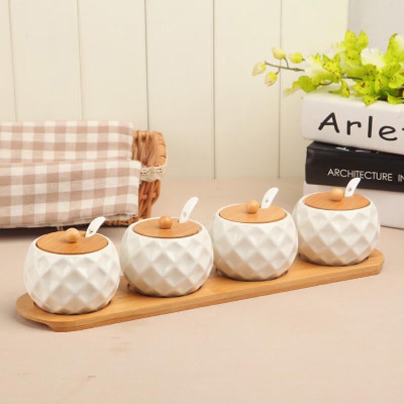 Qianxing Ceramic Seasoning Jar Set
