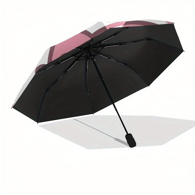 My Melody, Strawberry Automatic Opening and Closing Parasol Compact Travel Umbrella with 8 Ribs for Women and Men Ideal Birthday/Christmas G