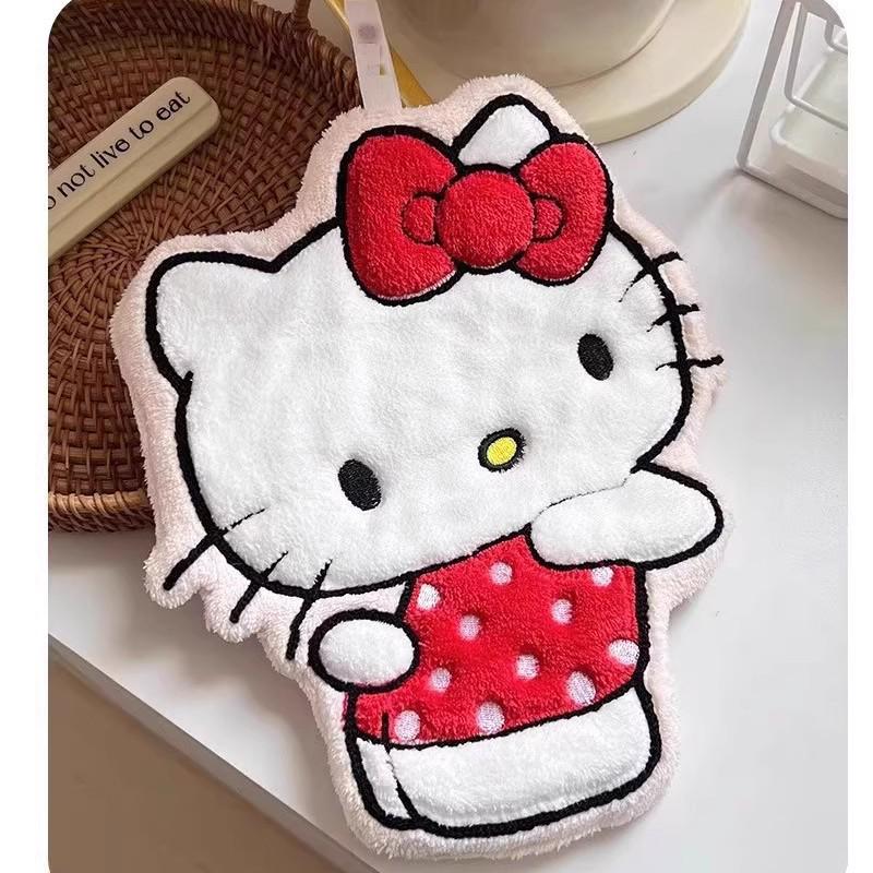 

Вбираючий підвісний рушник для рук Hello Kitty для ванної кімнати та кухні 18x21 cm