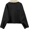 Women's solid-color fashionable long-sleeved top coat