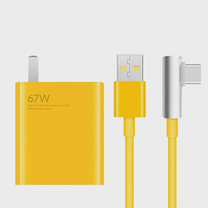 67W Charger for Xiaomi Redmi K50/K40S/K40 Pro/K60/K30 with Data Cable