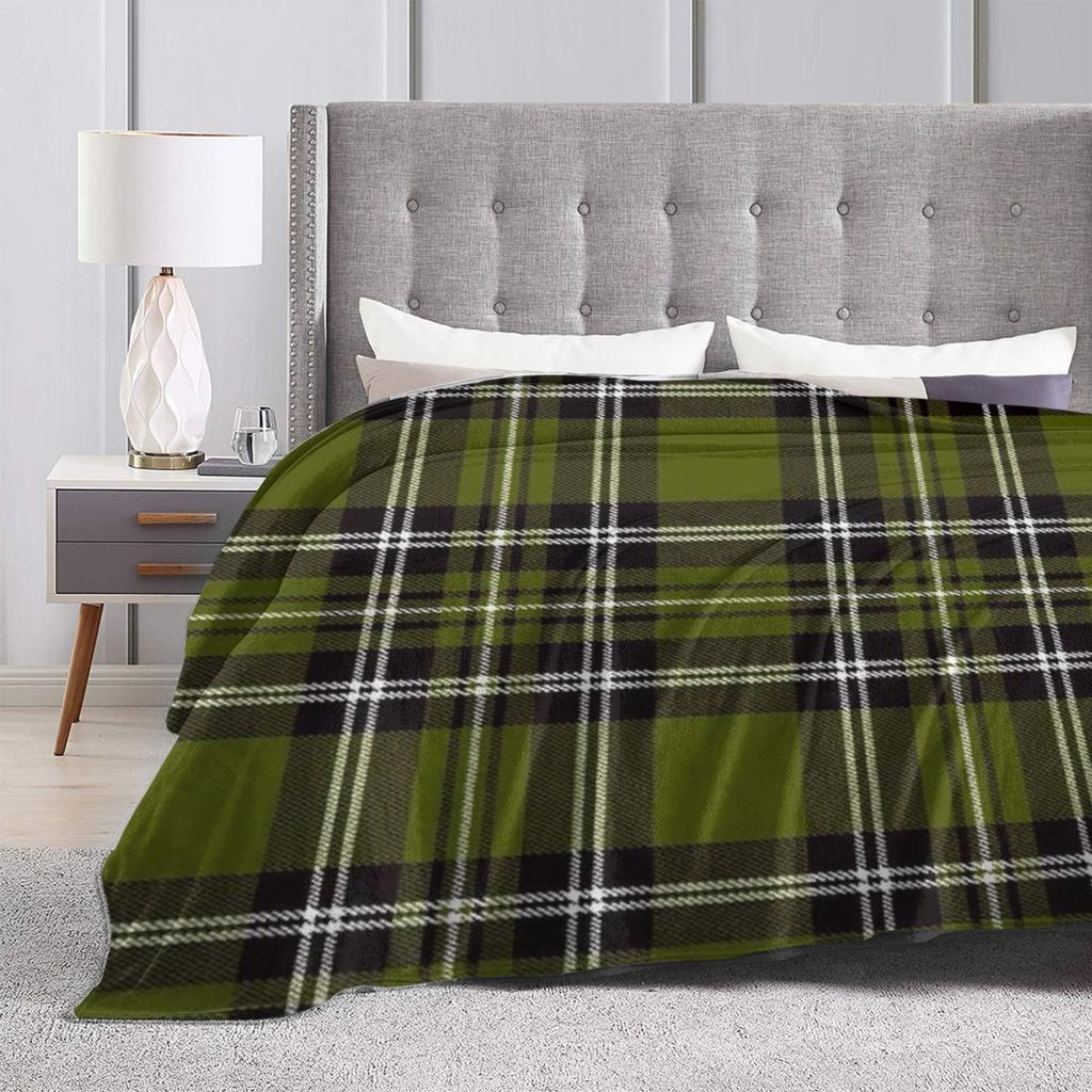 Warm Blanket Child Travel Yellow Tartan Bedding Throws Flannel Bedspread For Home Decor Novelty Sofa Bed Cover