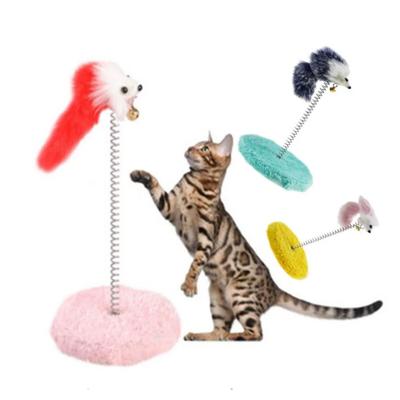With Bell Cat Scratching Post with Mouse Plush Mouse Cat Climbing Tree  Self-Hi