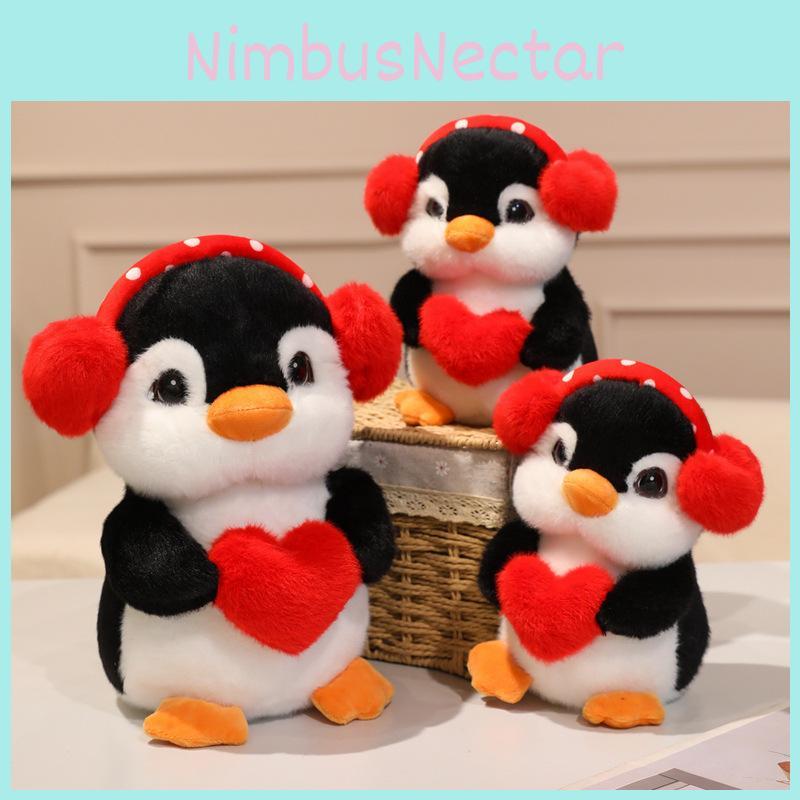 Penguin Plush Toy With Headphones For Kids And Gift Giving