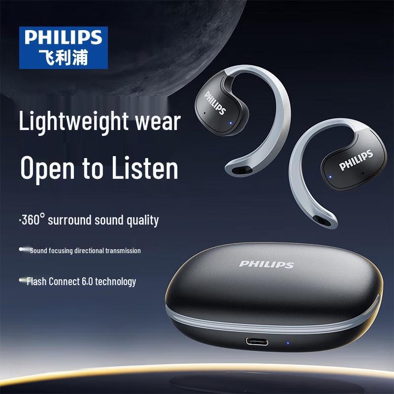 Philips TAT2708 Open-Ear Clip-On Wireless Sport Earbuds