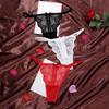 Transparent Lace Thong Bow Panties Mesh Lace Briefs Sweet Underwear for Women  Lady