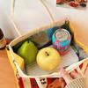 Original cute handheld lunch bag for office workers and students, large capacity lunch box bag with high appearance value, insulated lunch box bag