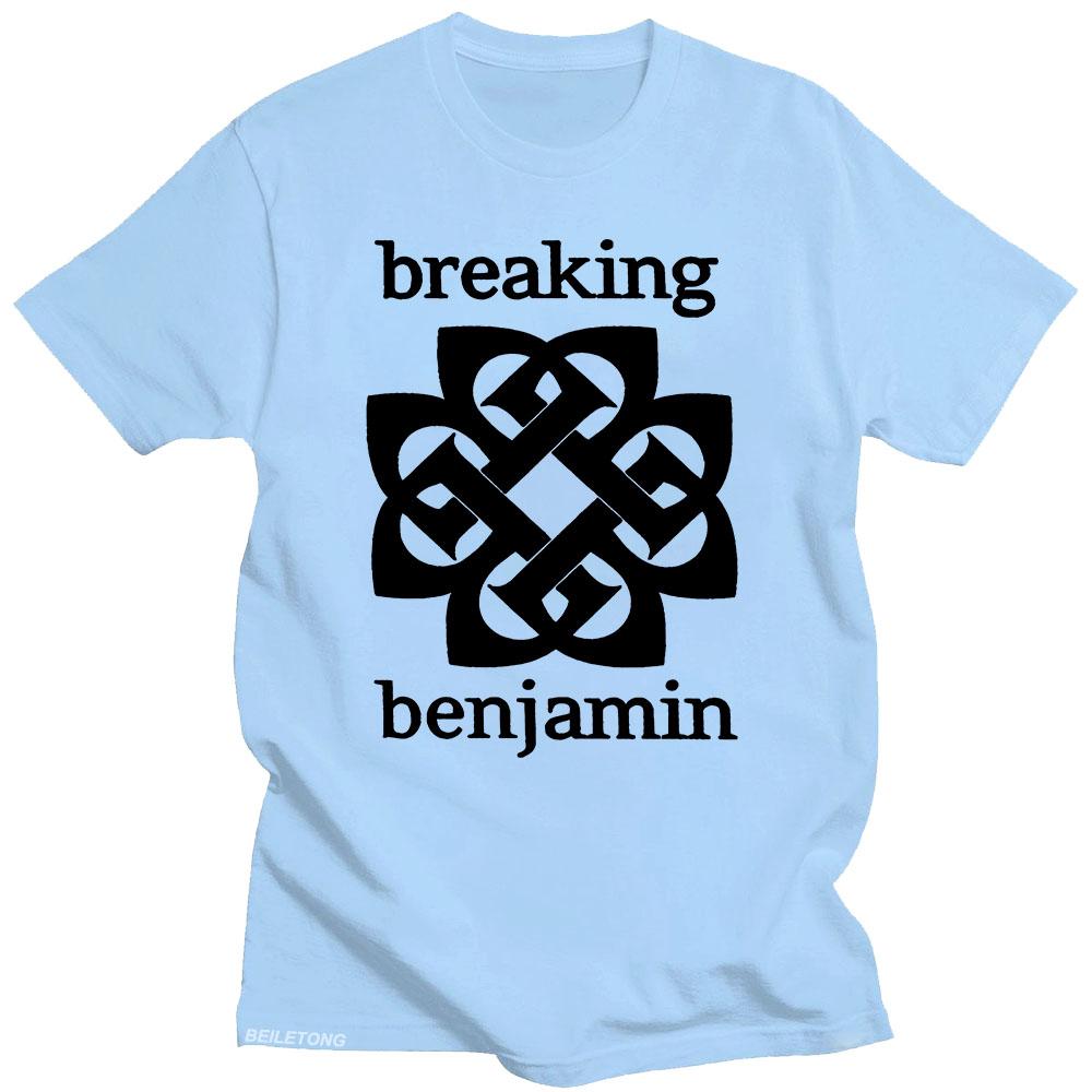 Camiseta Breaking Benjamin Estampa Gráfica Hip Hop Vintage Algodão Camiseta Manga Curta Gótica Unissex Camisetas de Alta Qualidade