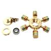 Hand Metal Spinner 6 Arm - Decompression Fidget Toy Edc Gadgets Anxiety Stress Easing For Adults Kids Antiestres Juguete
