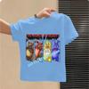 2026 T-shirt per Bambini Five Nights At Freddys Cartone Animato T-shirt Grafica FNAF Top Sportivi Casual per Bambini Maniche Corte Abbigliamento per Bambini