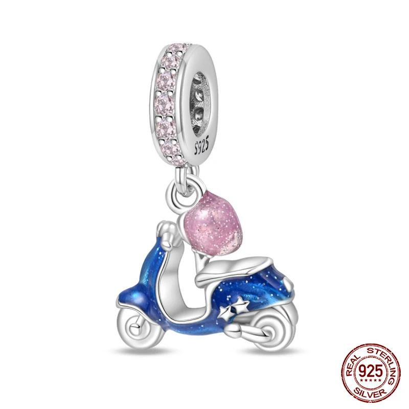 Copper Air Balloon Car Travel Charms Beads Fit Original Bracelet Camera Eiffel Tower Charms Diy Jewelry