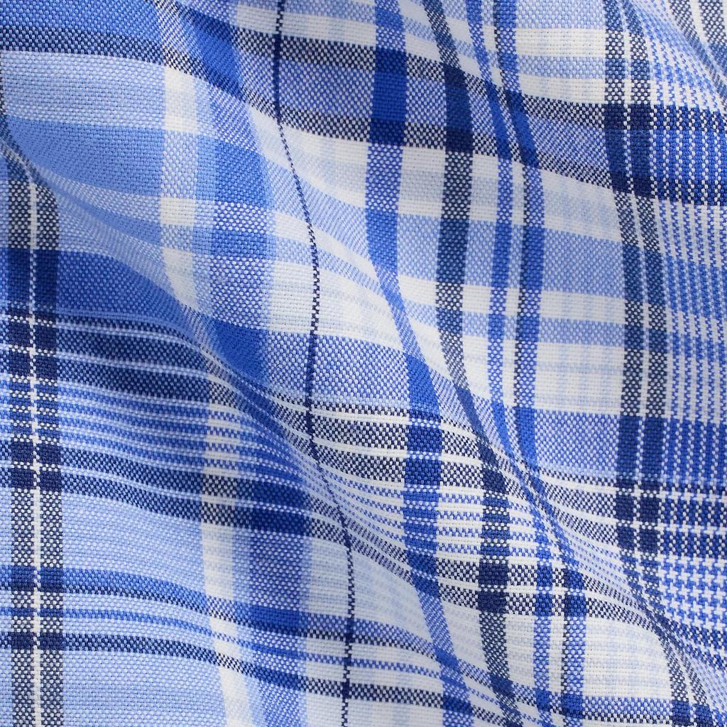 Polo Ralph Lauren Logo Embroidered Check Oxford Long Sleeve Shirt Men Shirts Blue 710966428-002