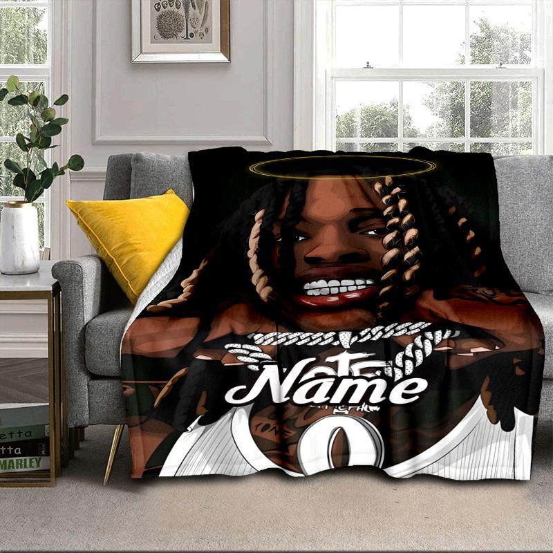 Custom Name Von Collage Artwork Blanket bed sofa Blanket Flannel Blanket for Camping, Hiking, Picnic Essentials,gift for family and friends