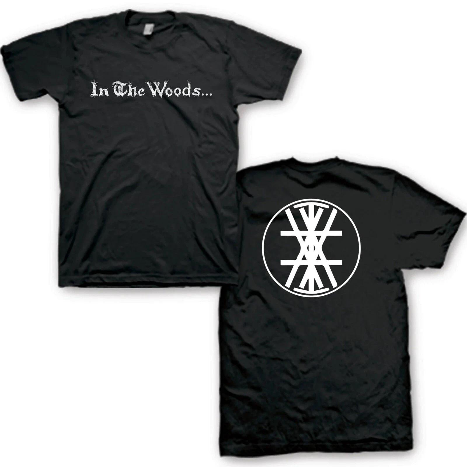 IN THE WOODS cd cvr Cease the Day WHITE LOGO Official SHIRT LRG New omnio ages L