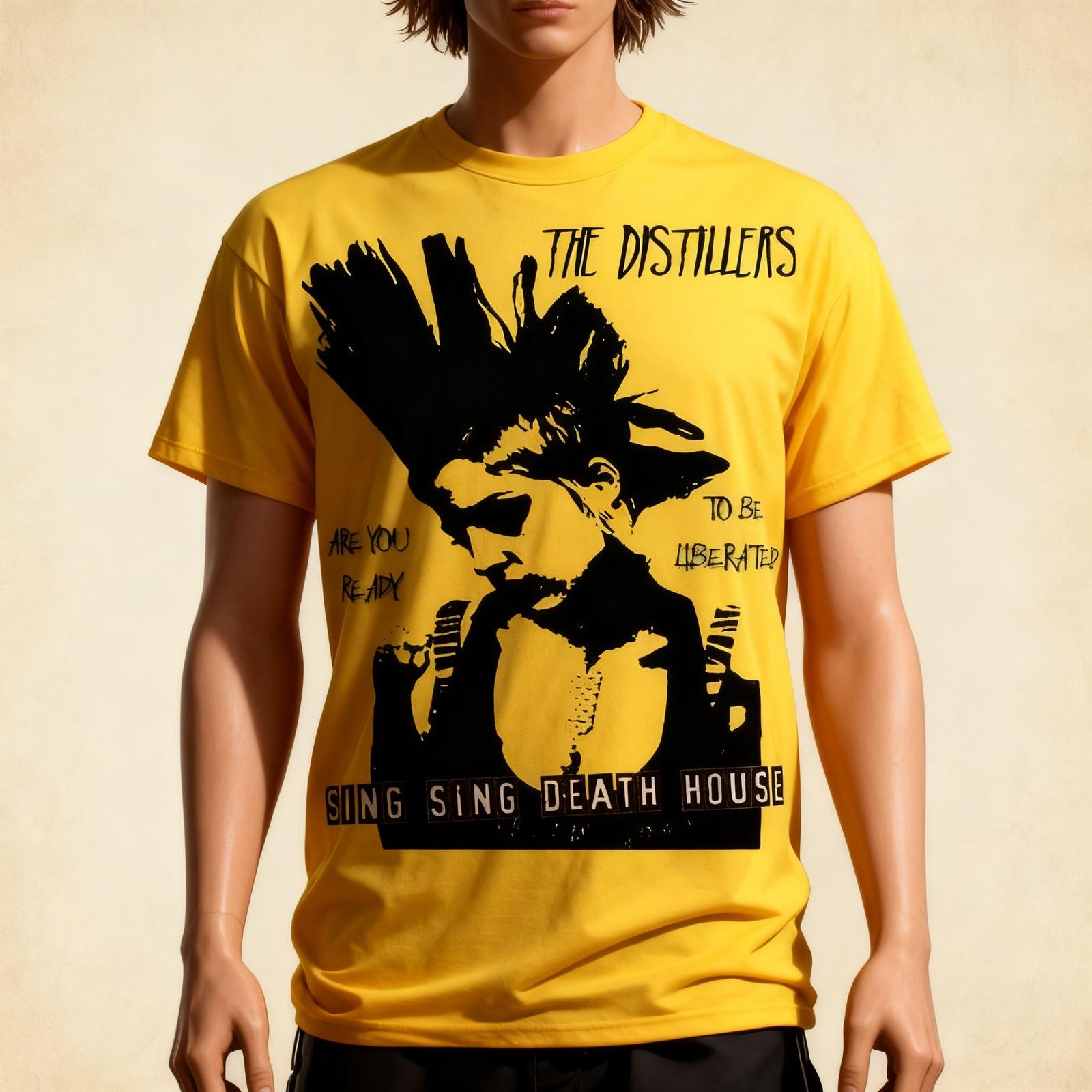 THE DISTILLERS band Brody Dalle Yellow All Size Shirt S