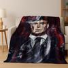2026 Tommy Shelby P-Peaky B-Blinders Art Flannel Blanket,Cozy Soft Throw Blanket for Home Bedroom Bed Sofa Picnic Cover Gift