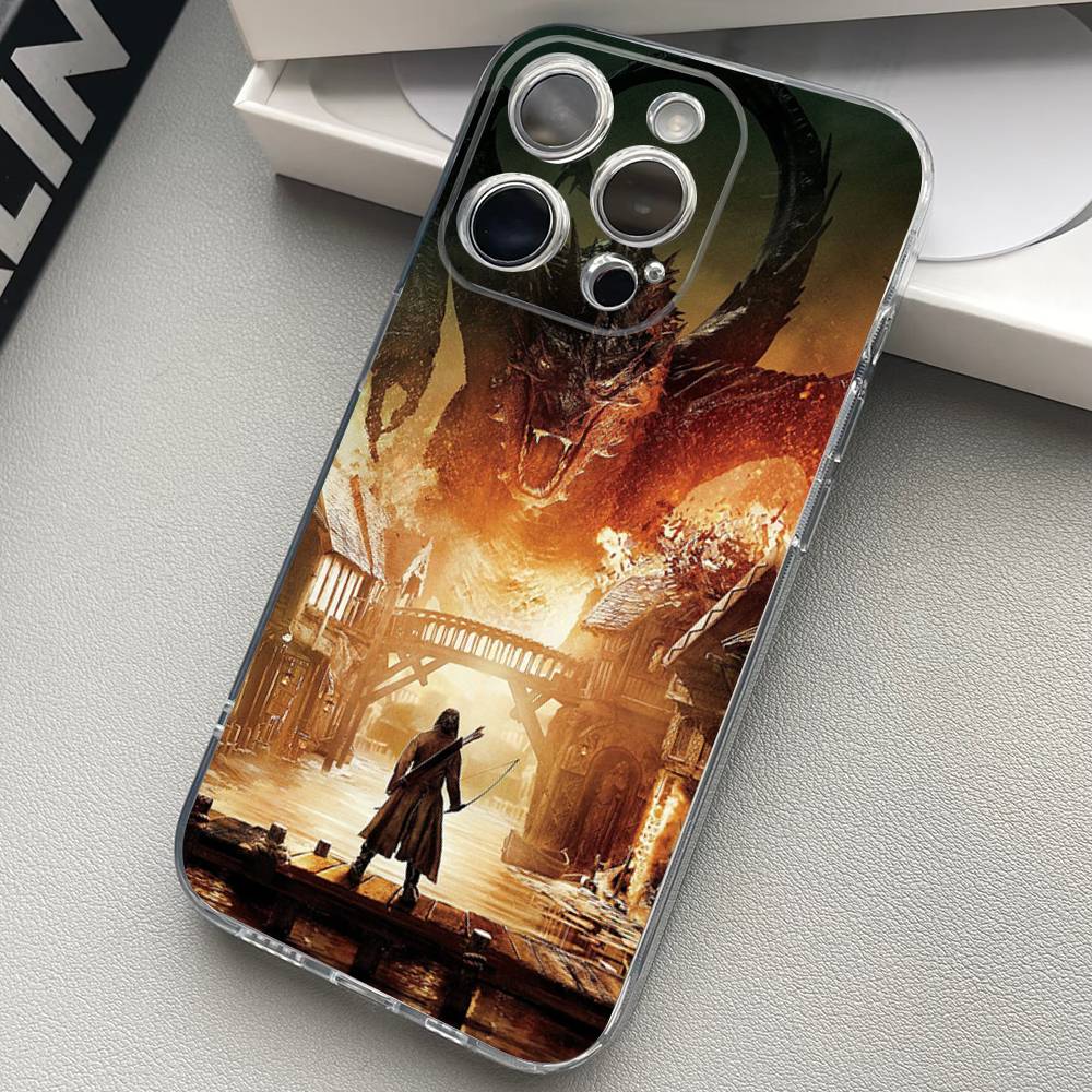 The Lord of the R-Rings Map Transparent Phone Case For iPhone 17 16 15 11 12 13 14 Pro Max Mini Soft TPU Silicone Plus