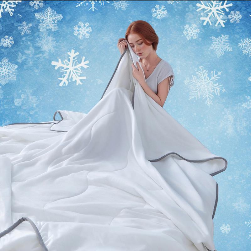 

Легкое летнее одеяло 3-в-1 с волновой стежкой и тканью, приятной для кожи | Охлаждающее постельное белье для общежития/дома на все сезоны 100x150cm