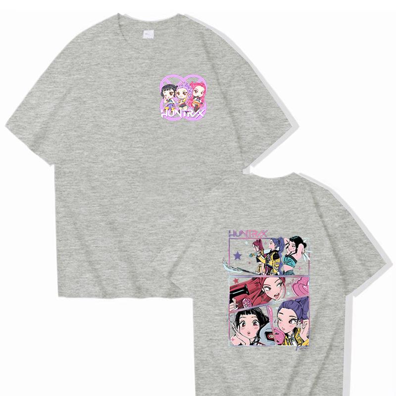 16 Colors Movie KPop Demon Hunters Rumi Mira Zoey Graphic Tshirts Men Women Korean Fashion Trend Streetwear Unisex Casual T-shirt