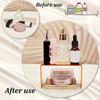 6Pcs Transparency Gold Acrylic Organizers Shelf For Figurines Jewelry Store Window Decoration