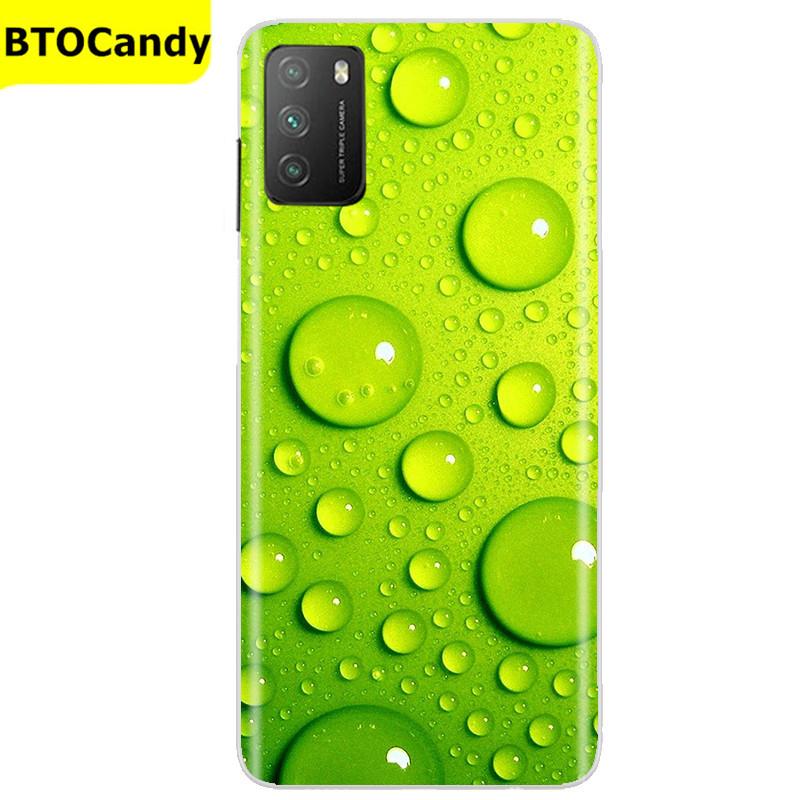 Für POCO M3 Hülle, Weiche Silikon-Rückseite, Telefonhülle für Xiaomi Poco M3 Pro 5G, Rückseitige Abdeckung, Weiche TPU Coque für POCO M 3 M3 Silikonhülle