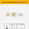 Triple Strength No-Sew Round Electroplated Magnetic Bag Buckle with Thickened Metal Pin