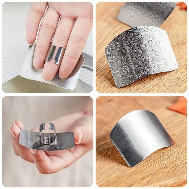 Aug. Stainless Steel Finger Guard, Multifunctional Finger Guard, Finger Guard For Cutting Food And Slicing, Finger Guard Durable