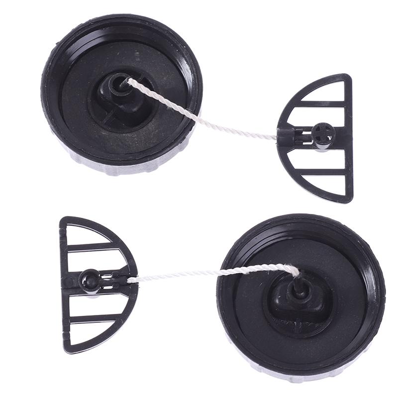 2PCS Fuel Tank Gas Cap For Stihl MS170 MS180 017 018 Chainsaw - Replacement Oil Filler Cover (Black)