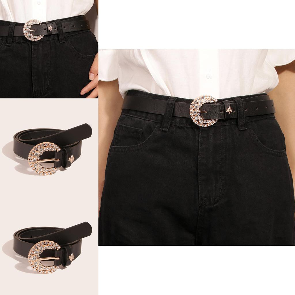 Honeybee Embellished Faux Leather Belt With Alloy Buckle For Womens Casual Wear