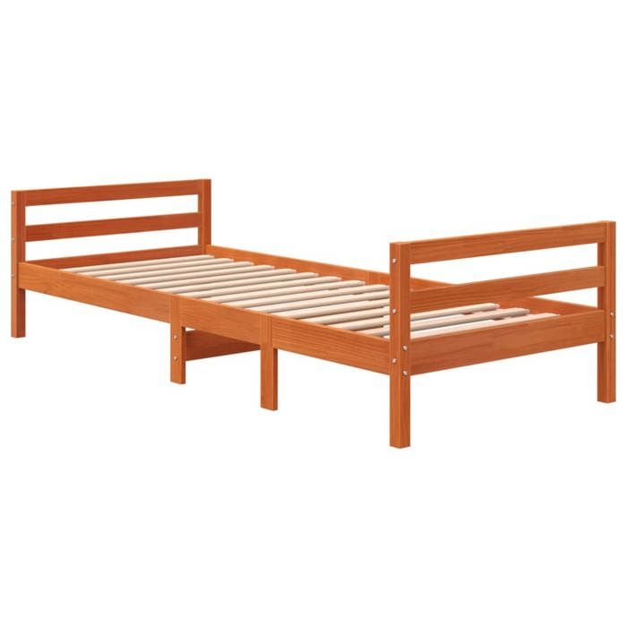 VidaXL Bed Frames Cherry Brown 80x200 Cm Solid Pine Wood 844486