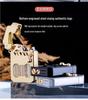 Zorro Cyber Mecha Kerosene Lighter with One-Key Ejection and Transparent Rocker Arm - Classic Gift for Men