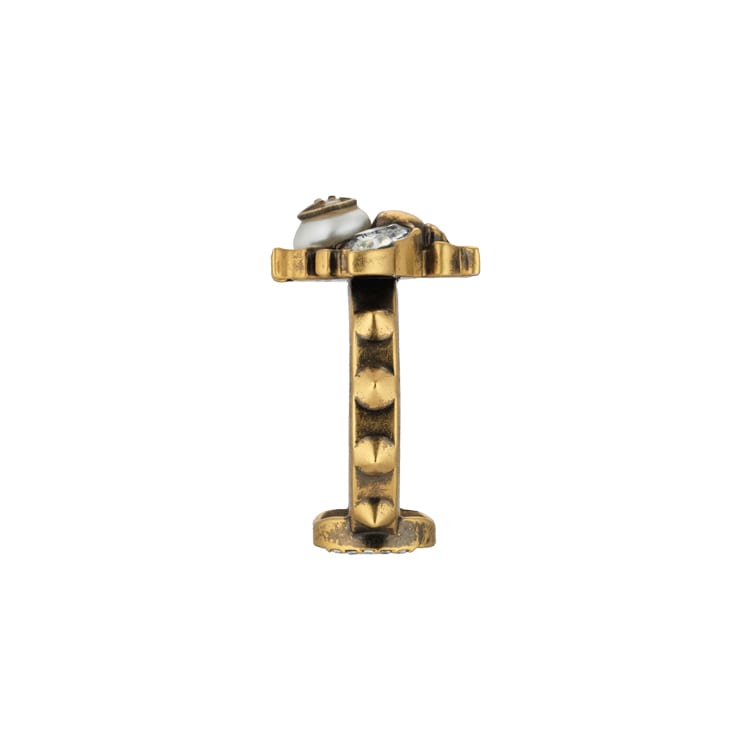 Gucci Glas Kristall Ringe Unisex Gold 629923-J1D51-8516