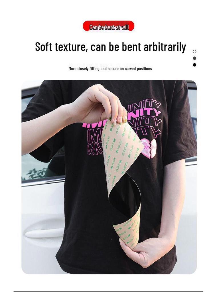 Panda MINI Car Window Trim Center Pillar PC Mirror Black Bright Sticker for Boyue Xingyuan Denim Modified 25 Model