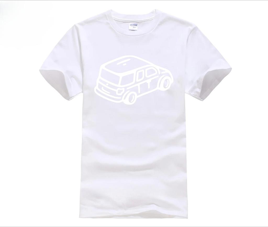 Unisex Casual Cotton Tshirt Cartoon Line Art Print Vibrant Multicolor Fashion Tee