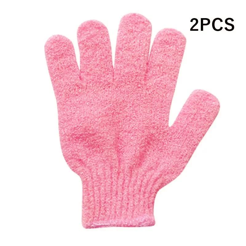 2pcs Exfoliating Gloves Bath Sponge Body Dead Skin Remover Bathroom Shower Brush Massager Scrub Exfoliator Magic Bathing