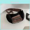 Fashion Ethnic Style Canvas Large Capacity Casual Bag 2024 New Korean Winter Striped Waist Bag Single Shoulder Diagonal Bag Blue