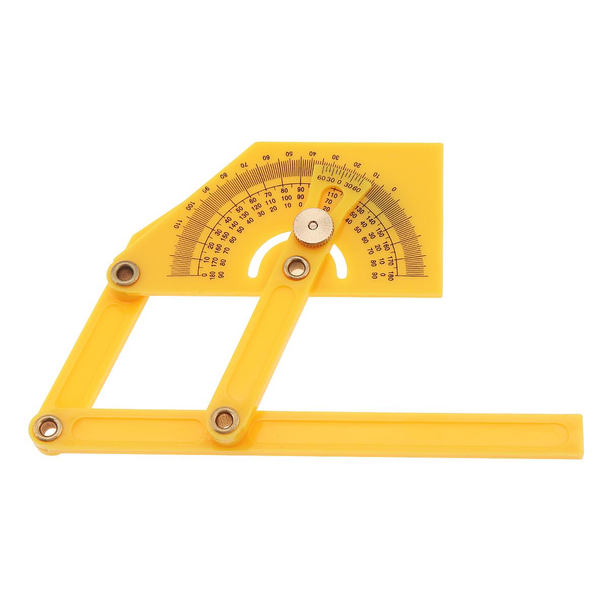 Plastic Angle Gauge Adjustable Protractor Measuring Ruler, Multifunctional Angle Locator for Slope & Angle Measurement