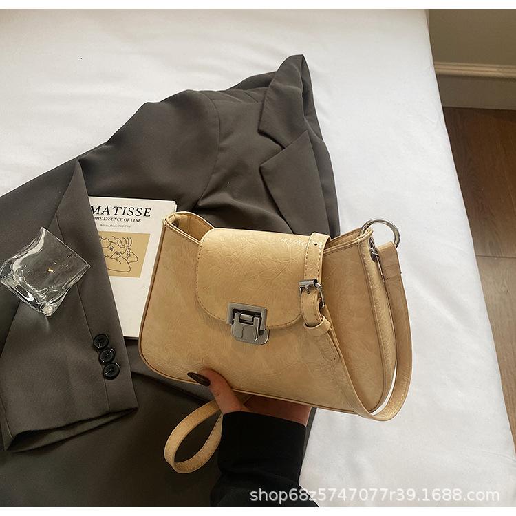 Niche High-end Underarm Bag Women's 2025 New Spring Small Square Bag Simple and Versatile One-shoulder Crossbody Bag