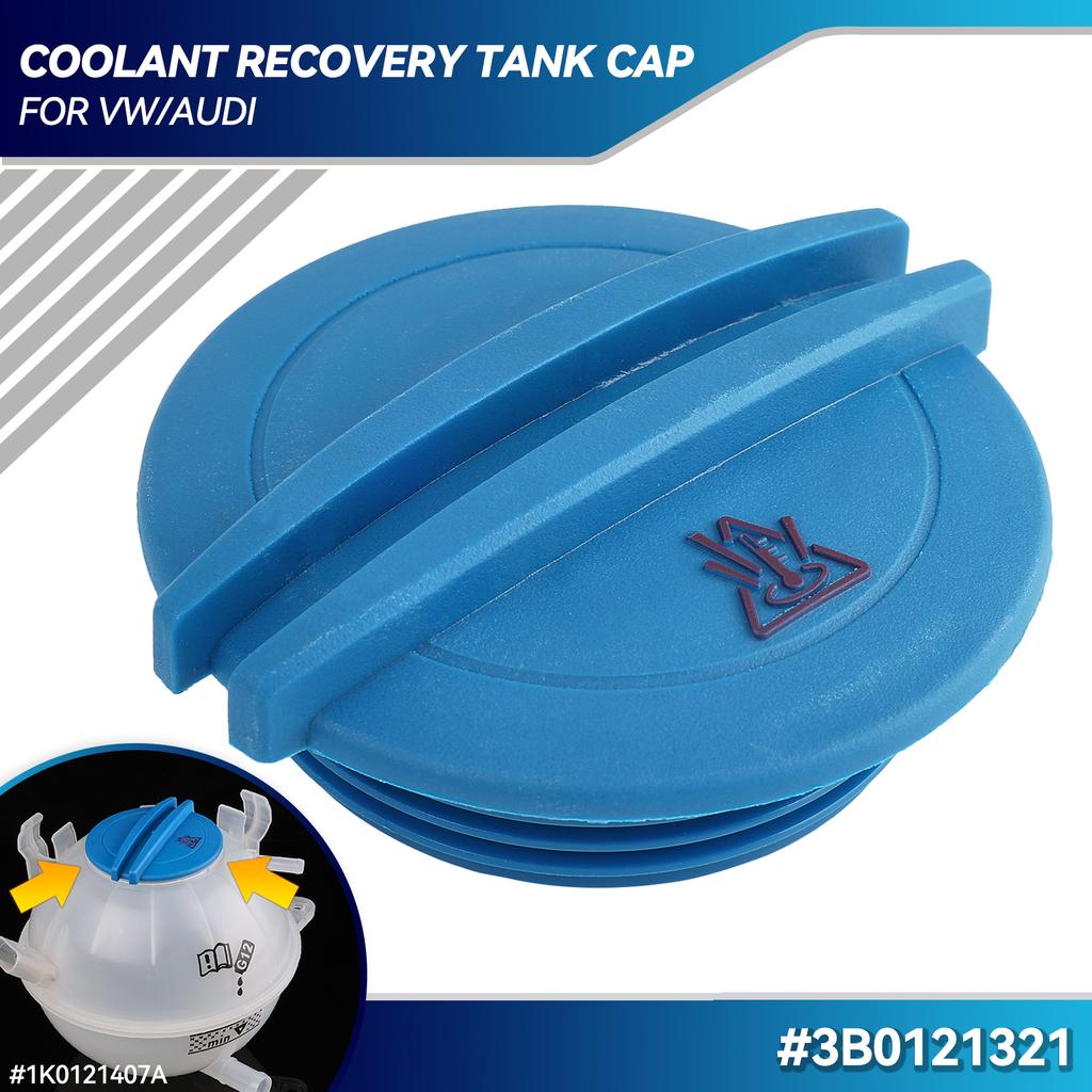 3B0121321 Radiator Water Coolant Reservoir Expansion Storage Tank Cover Fit For VW Passat B5 Jetta Golf Eos Polo