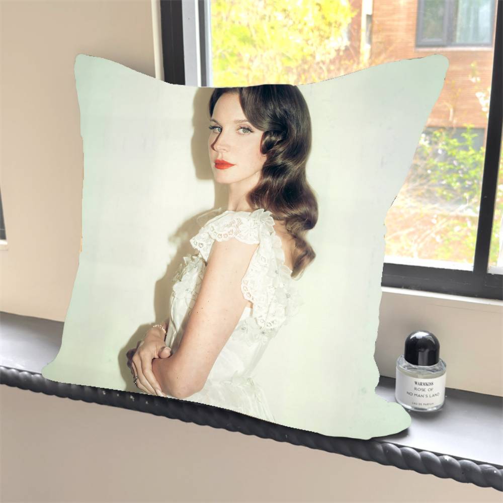 1PC Girl Singer Lana Del Rey Pillow Case Square  Bedroom Sofa Leisure Comfort Cushion Car Home Decoration