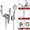 Wall-Mounted Mixer Faucet with Pressurized Shower Set