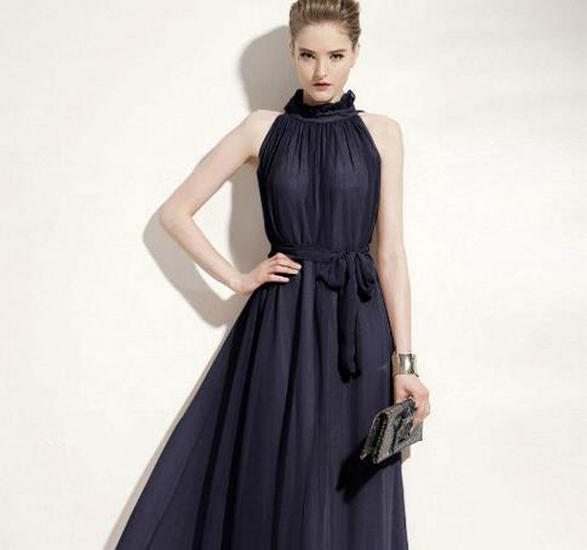 Women's Extra Long Fairy Beach Dress - Summer Chiffon, Plus Size, Spaghetti Strap