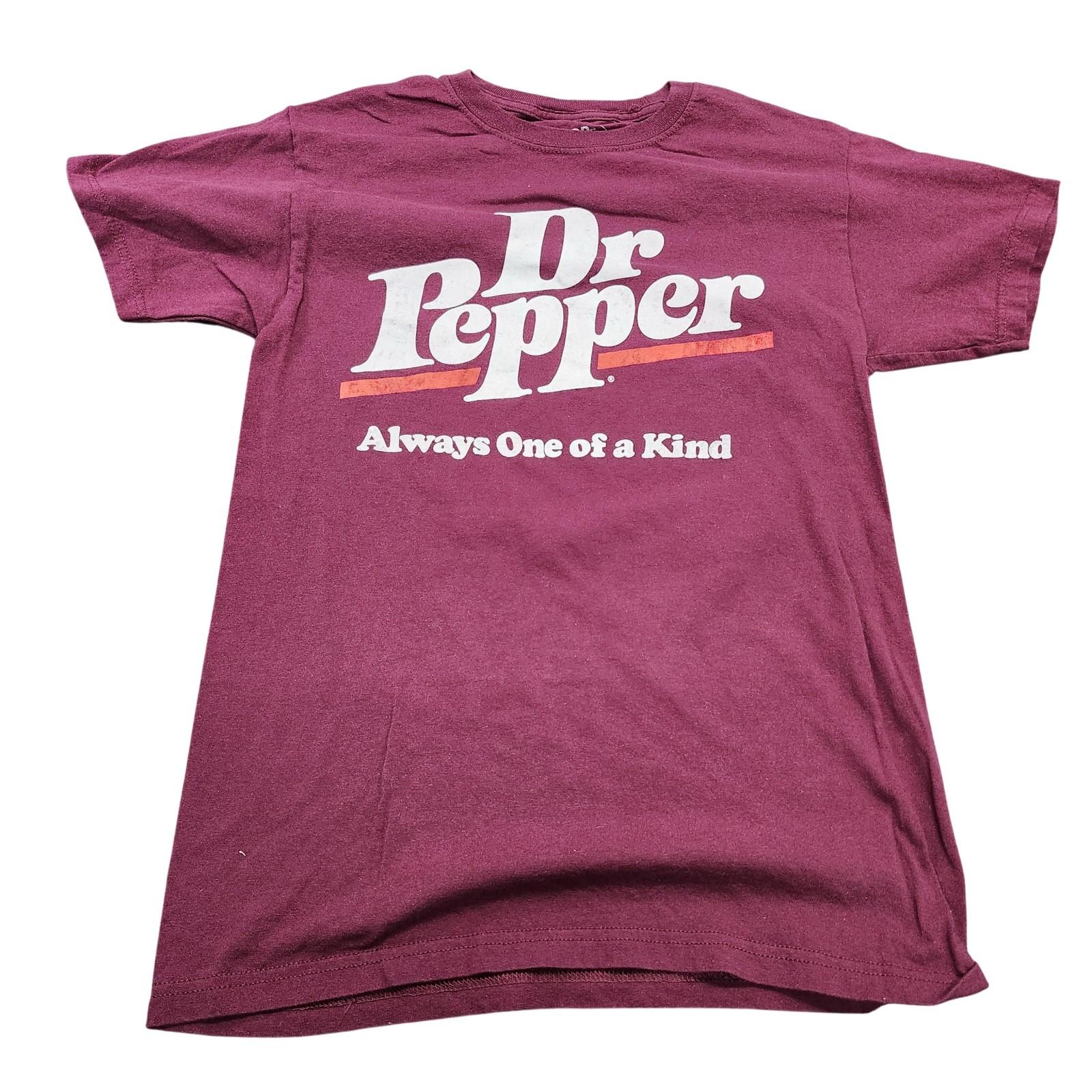 Dr Pepper Shirt Mens Small Red Always One Of A Kind Graphic Tee Tagless Soda Unisex T-Shirt XXL