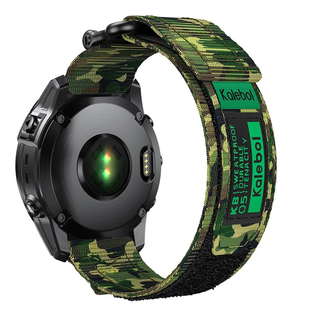 22 26mm Nylonový taktický řemínek Pro GARMIN FENIX8 7 7X PRO 6 6X Měkké odolné tělo pásku Pro 965 Instinctive QuickFit náramek