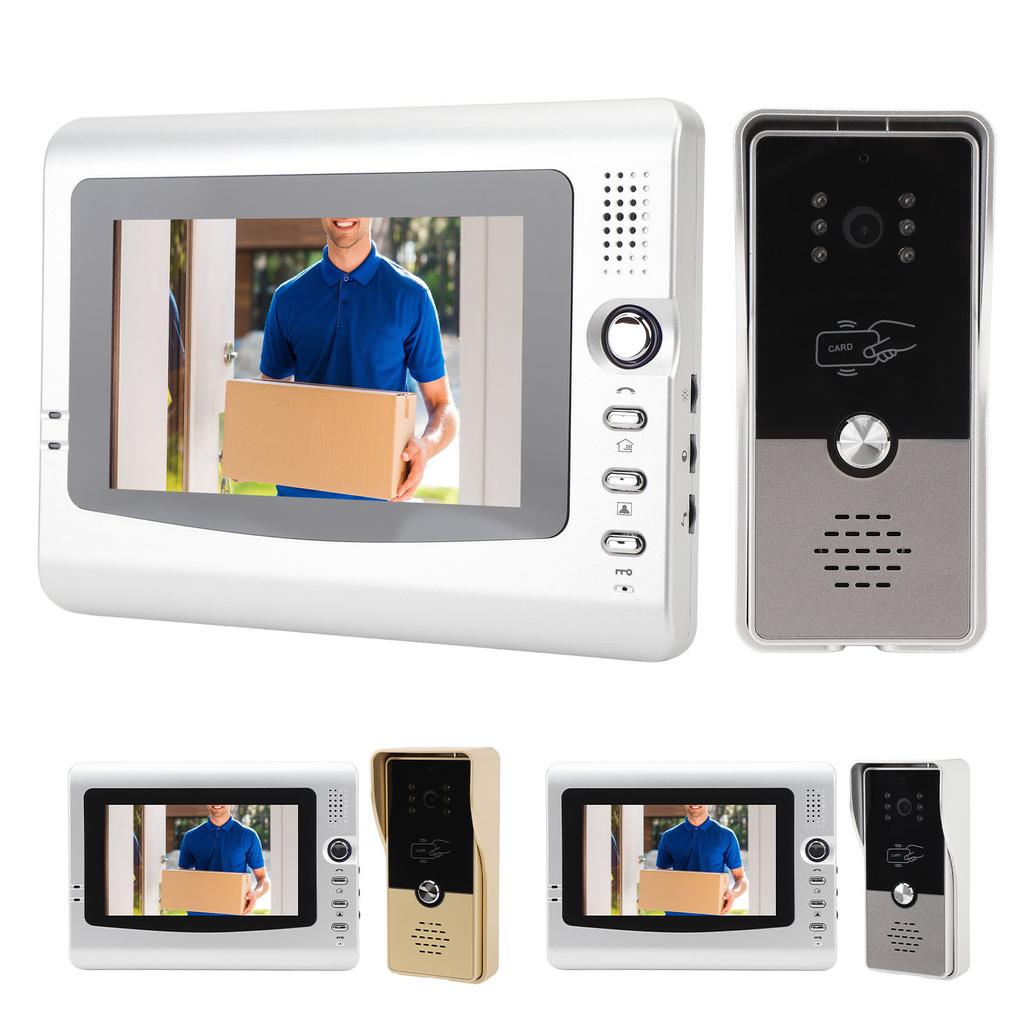 Sistem Interfon Video cu Fir 7 Inch Sonerie Video Sistem Telefon de Ușă Kituri Cameră HD pentru Vilă Casă