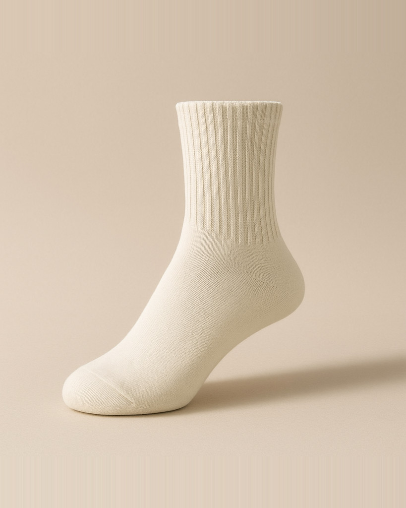 Women Mid Tube Spring and Autumn Socks Sweat-absorbent Deodorizing Pure Cotton Socks Boneless and Anti-pilling Pile Women's Socks